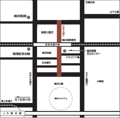 日本大通り地図